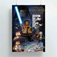 Onyourcases Lego Star Wars The Force Awakens Custom Poster Silk Poster Wall Decor Home Art Decoration Wall Art Satin Silky Decorative Wallpaper Personalized Wall Hanging 20x14 Inch 24x35 Inch Poster