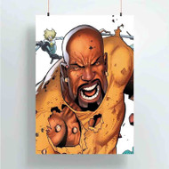 Onyourcases Luke Cage Custom Poster Silk Poster Wall Decor Home Art Decoration Wall Art Satin Silky Decorative Wallpaper Personalized Wall Hanging 20x14 Inch 24x35 Inch Poster