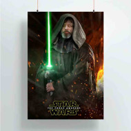 Onyourcases Luke Skywalker Star Wars The Force Awakens Custom Poster Silk Poster Wall Decor Home Art Decoration Wall Art Satin Silky Decorative Wallpaper Personalized Wall Hanging 20x14 Inch 24x35 Inch Poster