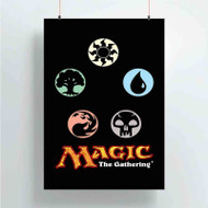 Onyourcases Magic The Gathering Custom Poster Silk Poster Wall Decor Home Art Decoration Wall Art Satin Silky Decorative Wallpaper Personalized Wall Hanging 20x14 Inch 24x35 Inch Poster
