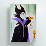Onyourcases Maleficent Disney Villains Custom Poster Silk Poster Wall Decor Home Art Decoration Wall Art Satin Silky Decorative Wallpaper Personalized Wall Hanging 20x14 Inch 24x35 Inch Poster