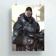 Onyourcases Marcus Fenix Gears of War 4 Custom Poster Silk Poster Wall Decor Home Art Decoration Wall Art Satin Silky Decorative Wallpaper Personalized Wall Hanging 20x14 Inch 24x35 Inch Poster