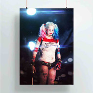 Onyourcases Margot Robbie as Harley Quinn Custom Poster Silk Poster Wall Decor Home Art Decoration Wall Art Satin Silky Decorative Wallpaper Personalized Wall Hanging 20x14 Inch 24x35 Inch Poster