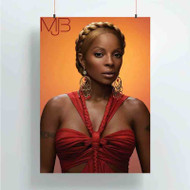 Onyourcases Mary J Blige Custom Poster Silk Poster Wall Decor Home Art Decoration Wall Art Satin Silky Decorative Wallpaper Personalized Wall Hanging 20x14 Inch 24x35 Inch Poster