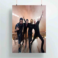 Onyourcases Metallica In The Second Half Custom Poster Silk Poster Wall Decor Home Art Decoration Wall Art Satin Silky Decorative Wallpaper Personalized Wall Hanging 20x14 Inch 24x35 Inch Poster