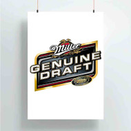 Onyourcases Miller Genuine Draft Beer Custom Poster Silk Poster Wall Decor Home Art Decoration Wall Art Satin Silky Decorative Wallpaper Personalized Wall Hanging 20x14 Inch 24x35 Inch Poster