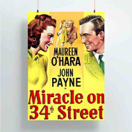 Onyourcases Miracle on 34th Street Custom Poster Silk Poster Wall Decor Home Art Decoration Wall Art Satin Silky Decorative Wallpaper Personalized Wall Hanging 20x14 Inch 24x35 Inch Poster