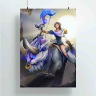 Onyourcases Mirana Dota 2 Custom Poster Silk Poster Wall Decor Home Art Decoration Wall Art Satin Silky Decorative Wallpaper Personalized Wall Hanging 20x14 Inch 24x35 Inch Poster