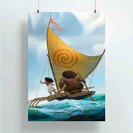 Onyourcases Moana Disney Great Custom Poster Silk Poster Wall Decor Home Art Decoration Wall Art Satin Silky Decorative Wallpaper Personalized Wall Hanging 20x14 Inch 24x35 Inch Poster
