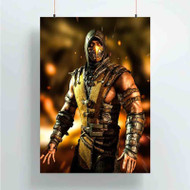 Onyourcases Mortal Kombat X Scorpion Great Custom Poster Silk Poster Wall Decor Home Art Decoration Wall Art Satin Silky Decorative Wallpaper Personalized Wall Hanging 20x14 Inch 24x35 Inch Poster