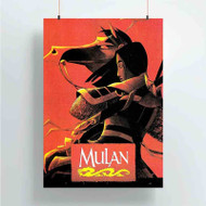 Onyourcases Mulan Disney With Horse Custom Poster Silk Poster Wall Decor Home Art Decoration Wall Art Satin Silky Decorative Wallpaper Personalized Wall Hanging 20x14 Inch 24x35 Inch Poster