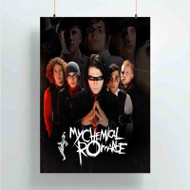 Onyourcases My Chemical Romance Custom Poster Silk Poster Wall Decor Home Art Decoration Wall Art Satin Silky Decorative Wallpaper Personalized Wall Hanging 20x14 Inch 24x35 Inch Poster