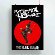 Onyourcases My Chemical Romance The Black Parade Art Custom Poster Silk Poster Wall Decor Home Art Decoration Wall Art Satin Silky Decorative Wallpaper Personalized Wall Hanging 20x14 Inch 24x35 Inch Poster