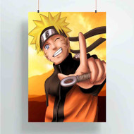 Onyourcases Naruto Shippuden Uzumaki Smile Custom Poster Silk Poster Wall Decor Home Art Decoration Wall Art Satin Silky Decorative Wallpaper Personalized Wall Hanging 20x14 Inch 24x35 Inch Poster