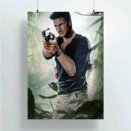 Onyourcases Nathan Drake Uncharted 4 Custom Poster Silk Poster Wall Decor Home Art Decoration Wall Art Satin Silky Decorative Wallpaper Personalized Wall Hanging 20x14 Inch 24x35 Inch Poster