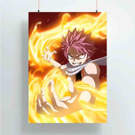 Onyourcases Natsu Dragneel Fire Fairy Tail Great Custom Poster Silk Poster Wall Decor Home Art Decoration Wall Art Satin Silky Decorative Wallpaper Personalized Wall Hanging 20x14 Inch 24x35 Inch Poster