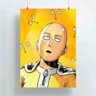 Onyourcases One Punch Man Yellow Custom Poster Silk Poster Wall Decor Home Art Decoration Wall Art Satin Silky Decorative Wallpaper Personalized Wall Hanging 20x14 Inch 24x35 Inch Poster