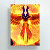Onyourcases Phoenix Icarus Dota 2 Custom Poster Silk Poster Wall Decor Home Art Decoration Wall Art Satin Silky Decorative Wallpaper Personalized Wall Hanging 20x14 Inch 24x35 Inch Poster