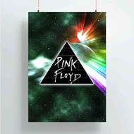 Onyourcases Pink Floyd Rainbow Custom Poster Silk Poster Wall Decor Home Art Decoration Wall Art Satin Silky Decorative Wallpaper Personalized Wall Hanging 20x14 Inch 24x35 Inch Poster