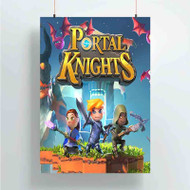Onyourcases Portal Knights Custom Poster Silk Poster Wall Decor Home Art Decoration Wall Art Satin Silky Decorative Wallpaper Personalized Wall Hanging 20x14 Inch 24x35 Inch Poster