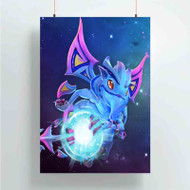 Onyourcases Puck Dota 2 Custom Poster Silk Poster Wall Decor Home Art Decoration Wall Art Satin Silky Decorative Wallpaper Personalized Wall Hanging 20x14 Inch 24x35 Inch Poster