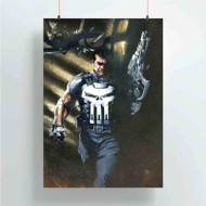 Onyourcases Punisher Daredevil Custom Poster Silk Poster Wall Decor Home Art Decoration Wall Art Satin Silky Decorative Wallpaper Personalized Wall Hanging 20x14 Inch 24x35 Inch Poster