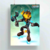 Onyourcases Ratchet from Ratchet Clank Custom Poster Silk Poster Wall Decor Home Art Decoration Wall Art Satin Silky Decorative Wallpaper Personalized Wall Hanging 20x14 Inch 24x35 Inch Poster