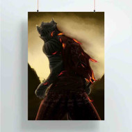 Onyourcases Red Knight Dark Souls 3 Custom Poster Silk Poster Wall Decor Home Art Decoration Wall Art Satin Silky Decorative Wallpaper Personalized Wall Hanging 20x14 Inch 24x35 Inch Poster