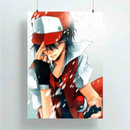 Onyourcases Red Pokemon Custom Poster Silk Poster Wall Decor Home Art Decoration Wall Art Satin Silky Decorative Wallpaper Personalized Wall Hanging 20x14 Inch 24x35 Inch Poster