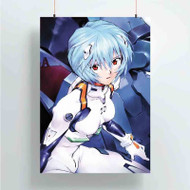 Onyourcases Rei Ayanami Neon Genesis Evangelion Custom Poster Silk Poster Wall Decor Home Art Decoration Wall Art Satin Silky Decorative Wallpaper Personalized Wall Hanging 20x14 Inch 24x35 Inch Poster