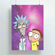 Onyourcases Rick and Morty Meme Custom Poster Silk Poster Wall Decor Home Art Decoration Wall Art Satin Silky Decorative Wallpaper Personalized Wall Hanging 20x14 Inch 24x35 Inch Poster