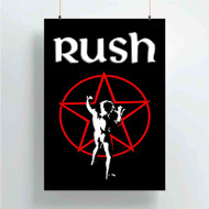 Onyourcases Rush Rock Band Custom Poster Silk Poster Wall Decor Home Art Decoration Wall Art Satin Silky Decorative Wallpaper Personalized Wall Hanging 20x14 Inch 24x35 Inch Poster