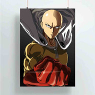 Onyourcases Saitama Sensei One Punch Man Great Custom Poster Silk Poster Wall Decor Home Art Decoration Wall Art Satin Silky Decorative Wallpaper Personalized Wall Hanging 20x14 Inch 24x35 Inch Poster