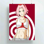 Onyourcases Sakura Haruno Naruto Great Custom Poster Silk Poster Wall Decor Home Art Decoration Wall Art Satin Silky Decorative Wallpaper Personalized Wall Hanging 20x14 Inch 24x35 Inch Poster