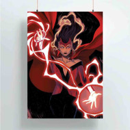 Onyourcases Scarlet Witch Marvel Custom Poster Silk Poster Wall Decor Home Art Decoration Wall Art Satin Silky Decorative Wallpaper Personalized Wall Hanging 20x14 Inch 24x35 Inch Poster