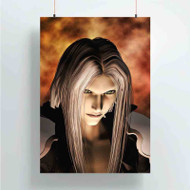 Onyourcases Sephiroth Final Fantasy Custom Poster Silk Poster Wall Decor Home Art Decoration Wall Art Satin Silky Decorative Wallpaper Personalized Wall Hanging 20x14 Inch 24x35 Inch Poster