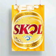 Onyourcases Skol Beer Custom Poster Silk Poster Wall Decor Home Art Decoration Wall Art Satin Silky Decorative Wallpaper Personalized Wall Hanging 20x14 Inch 24x35 Inch Poster