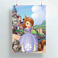 Onyourcases Sofia the First Once Upon a Princess Disney Custom Poster Silk Poster Wall Decor Home Art Decoration Wall Art Satin Silky Decorative Wallpaper Personalized Wall Hanging 20x14 Inch 24x35 Inch Poster
