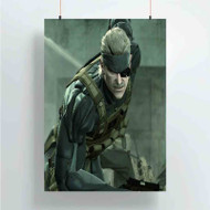 Onyourcases Solid Snake Metal Gear Custom Poster Silk Poster Wall Decor Home Art Decoration Wall Art Satin Silky Decorative Wallpaper Personalized Wall Hanging 20x14 Inch 24x35 Inch Poster