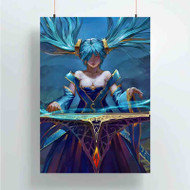 Onyourcases Sona League of Legends Music Custom Poster Silk Poster Wall Decor Home Art Decoration Wall Art Satin Silky Decorative Wallpaper Personalized Wall Hanging 20x14 Inch 24x35 Inch Poster