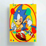 Onyourcases Sonic Mania Art Great Custom Poster Silk Poster Wall Decor Home Art Decoration Wall Art Satin Silky Decorative Wallpaper Personalized Wall Hanging 20x14 Inch 24x35 Inch Poster