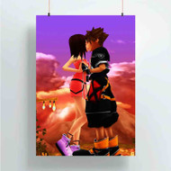 Onyourcases Sora and Kairi Kingdom Hearts Custom Poster Silk Poster Wall Decor Home Art Decoration Wall Art Satin Silky Decorative Wallpaper Personalized Wall Hanging 20x14 Inch 24x35 Inch Poster