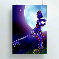 Onyourcases Sora Kingdom Hearts and Moon Custom Poster Silk Poster Wall Decor Home Art Decoration Wall Art Satin Silky Decorative Wallpaper Personalized Wall Hanging 20x14 Inch 24x35 Inch Poster