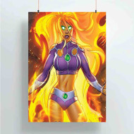 Onyourcases Starfire DC Comics Custom Poster Silk Poster Wall Decor Home Art Decoration Wall Art Satin Silky Decorative Wallpaper Personalized Wall Hanging 20x14 Inch 24x35 Inch Poster