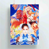 Onyourcases Street Fighter 2 Turbo Hyper Fighting Custom Poster Silk Poster Wall Decor Home Art Decoration Wall Art Satin Silky Decorative Wallpaper Personalized Wall Hanging 20x14 Inch 24x35 Inch Poster