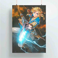 Onyourcases The Legend of Zelda Wii U Arrow Custom Poster Silk Poster Wall Decor Home Art Decoration Wall Art Satin Silky Decorative Wallpaper Personalized Wall Hanging 20x14 Inch 24x35 Inch Poster