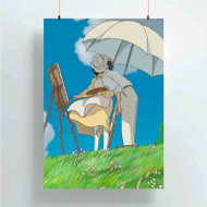 Onyourcases The Wind Rises Studio Ghibli Custom Poster Silk Poster Wall Decor Home Art Decoration Wall Art Satin Silky Decorative Wallpaper Personalized Wall Hanging 20x14 Inch 24x35 Inch Poster