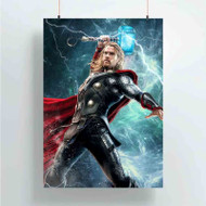 Onyourcases Thor Marvel Custom Poster Silk Poster Wall Decor Home Art Decoration Wall Art Satin Silky Decorative Wallpaper Personalized Wall Hanging 20x14 Inch 24x35 Inch Poster