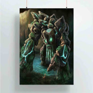 Onyourcases Tiny Dota 2 Custom Poster Silk Poster Wall Decor Home Art Decoration Wall Art Satin Silky Decorative Wallpaper Personalized Wall Hanging 20x14 Inch 24x35 Inch Poster