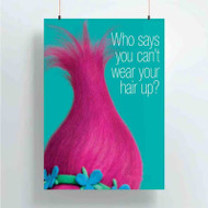 Onyourcases Trolls Quotes Custom Poster Silk Poster Wall Decor Home Art Decoration Wall Art Satin Silky Decorative Wallpaper Personalized Wall Hanging 20x14 Inch 24x35 Inch Poster